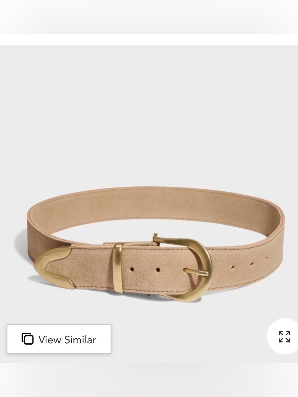Beige Nisolo Bonnie Belt - NWT